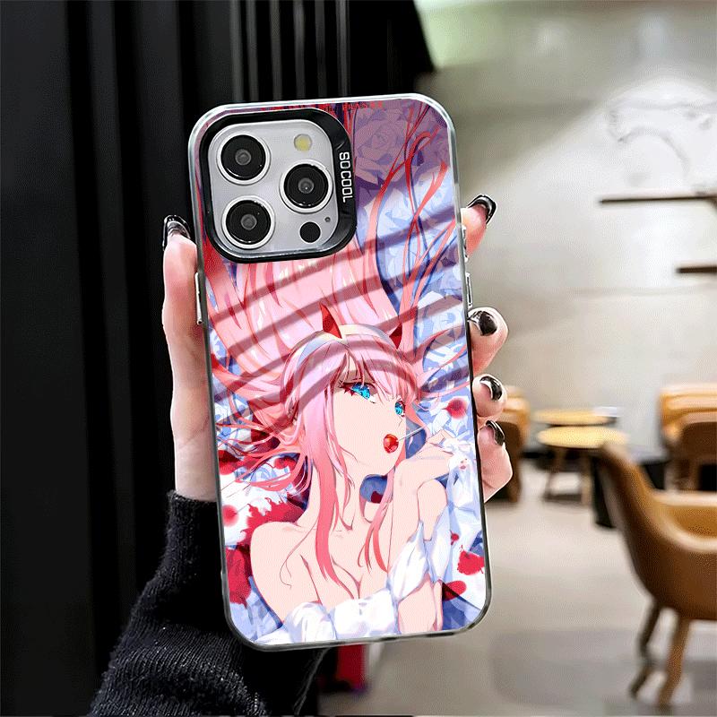 Дорогая Зеро Ту 02 Аниме Ударопрочный Чехол для Телефона для iPhone 17 Air 16 16E 15 Pro Max 14 Plus 13 Mini 12 Задняя Крышка Противоударный Fund
