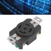 5 Holes Industrial Socket Brass Contacts Locking Receptacle Outlet  30A 120/208V