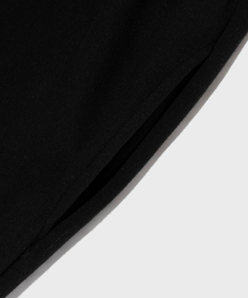 CARGOBROS Lettering Semi-Wide Sweatpants (Black)