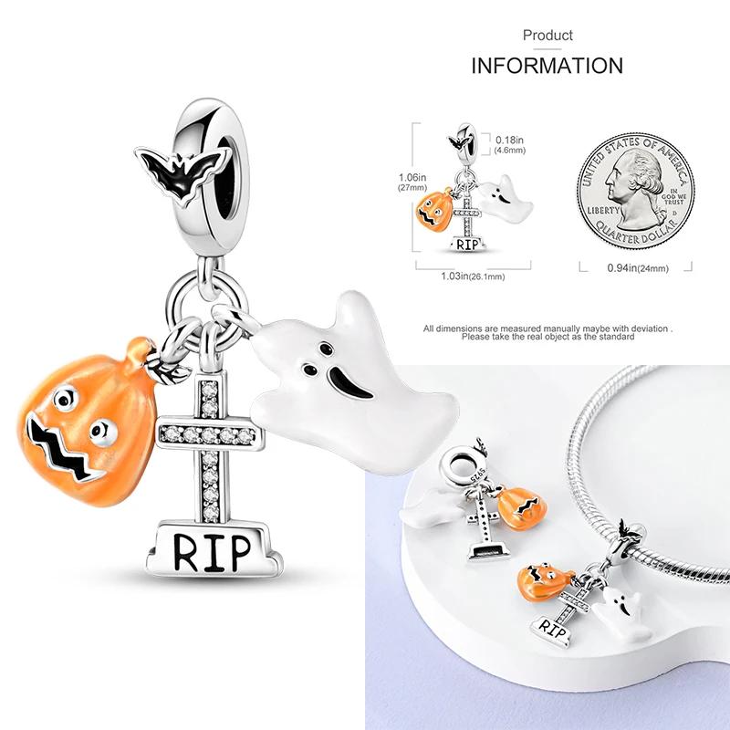 Рождественские Шармы Медь Лось Санта Клаус Бусина Снежинка Колокольчик Снеговик Шарм Подходит для Оригинального Браслета DIY Ювелирные Изделия