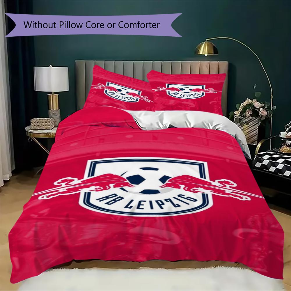 RB Leipzig Pattern Bedding,Quilt Set Quilt Cover Pillowcase Home Birthday Gift(1 * duvet cover + 2 * pillowcase, without core)_lx