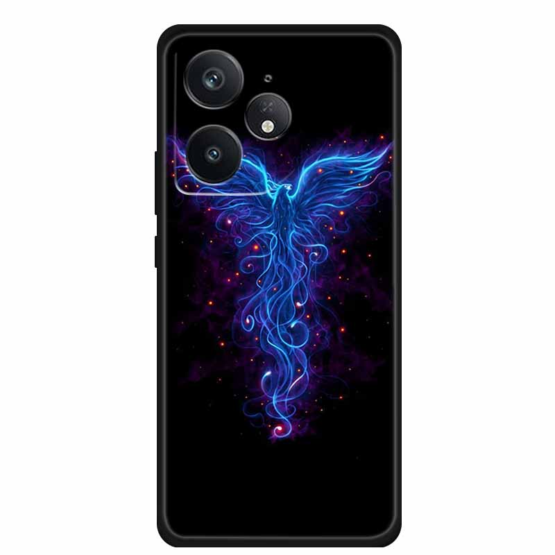 Чехол для телефона Realme Neo 7 Задняя крышка Чехол Ударопрочный Черный Силикон Мягкий Funda Для Realme Neo7 5G Чехол Coque Ударопрочный Capas