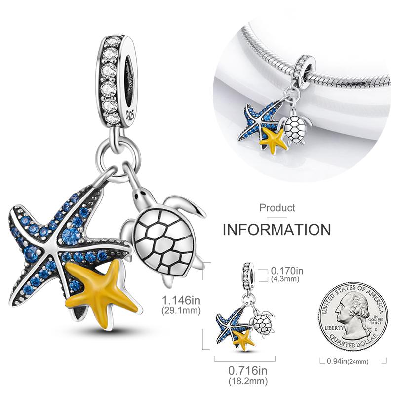 Fashion Trend 925 Silver Travel Airplane Dangle Charms Fit Original  Charm Bracelet DIY Sunflower Butterfly Bead
