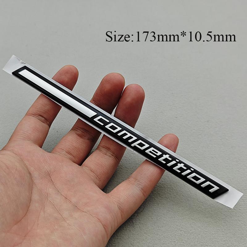 3D ABS Car Sticker Competition Logo Bar Underlined Badge Emblem Decals For BMW M3 M4 M5 X5M X6M Thunder Edition Auto Accessories