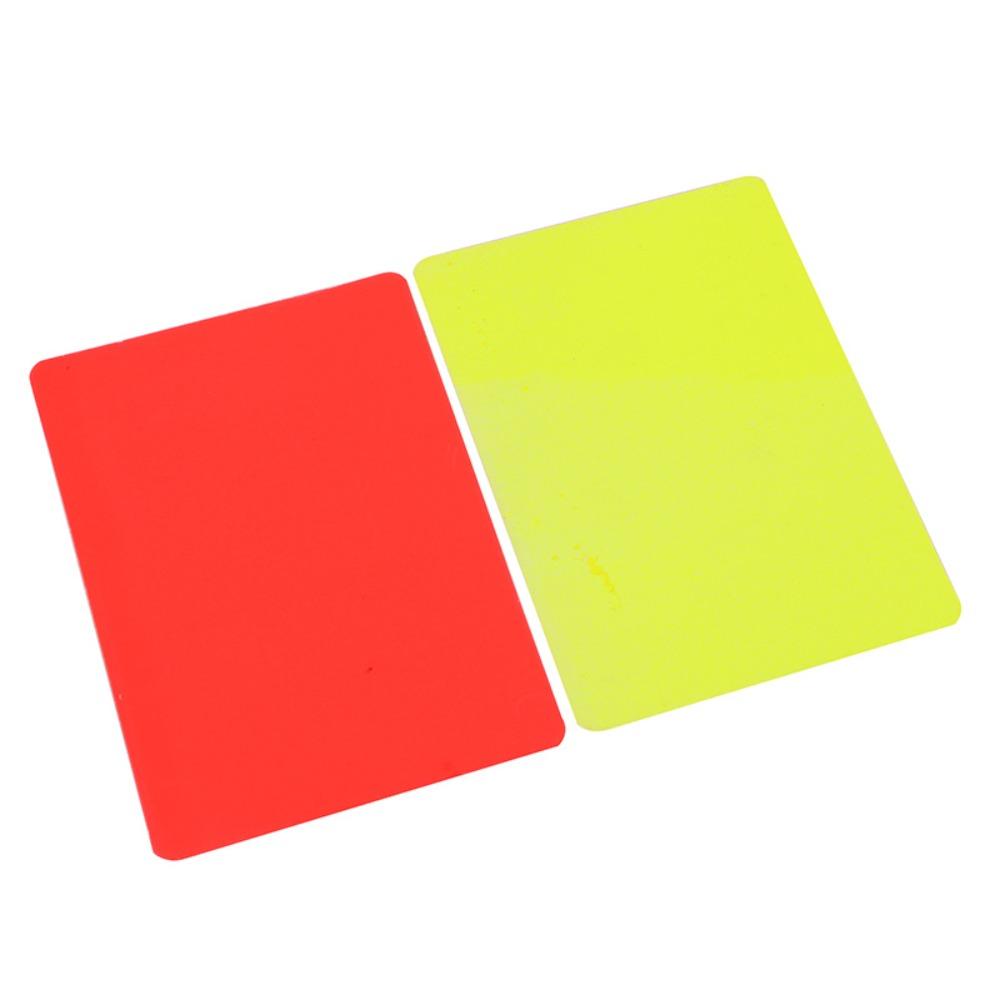 Yellow Card PVC Football Referee Warning Card PVC Soccer Referee Red Yellow Card Football