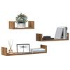 VidaXL Wall Shelves 3 Pcs Artisan Oak Engineered Wood, Floating Wall Shelf, Laundry Shelf, Shelf At 855793
