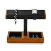 Oirlv Watch Stand, 2 Pieces, 4 Pieces, Wooden Display, Storage, Photography, Luxury, Stylish, Compatible with Eligible Bills SM19103 (Black)