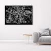Canvas print, Warsaw - city plan
