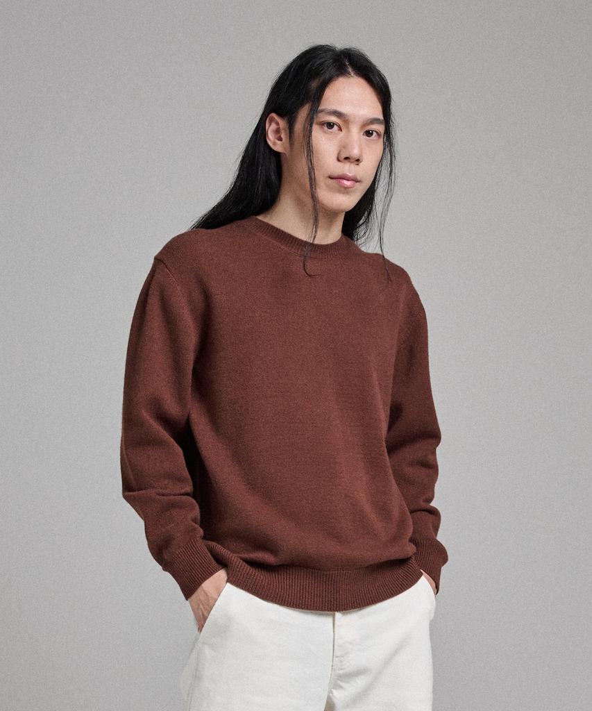 ANALOG MOOD Signature Soft Round Knit (Brown)