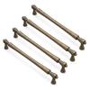 4pcs French Style Antique Cabinet Handles Retro Hardware Furniture Renovations Hardware Upgrades for Dresser & Vanity