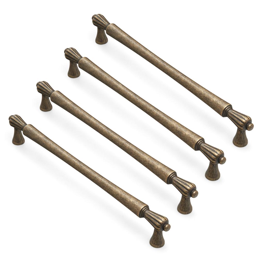 4pcs French Style Antique Cabinet Handles Retro Hardware Furniture Renovations Hardware Upgrades for Dresser & Vanity