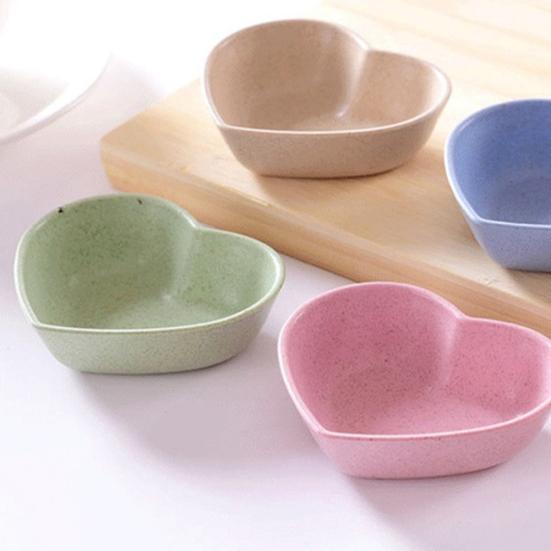 Блюдо для приправы с цветочным сердечком, круглая форма, уксусные блюдца, тарелка для закусок, посуда