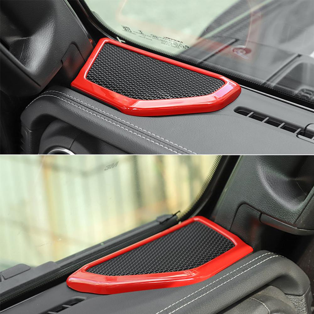 Украшение динамиков на передней стойке, накладка на крышу для Jeep Wrangler JL Gladiator JT 2018 2022, интерьер