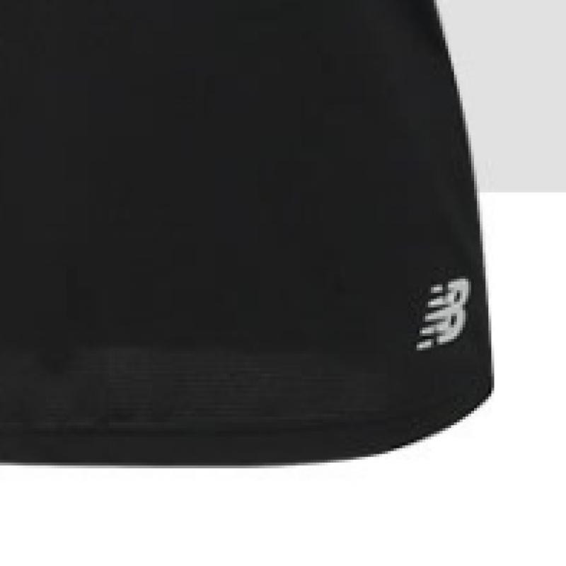 New Balance Женская футболка с коротким рукавом Core Run, черная, wT11205 Bk
