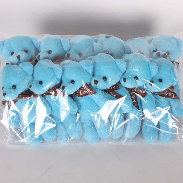 5/50 шт./лот, плюшевые мишки Тедди, плюшевые игрушки, мини-медведь, кукла, игрушка, брелок, сумка, подвеска, свадебное украшение, детские подарки на день рождения