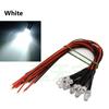 10pcs Red White Yellow 3mm 12V LED Light For 1/10 RC Crawler 1/14 Tamiya RC Truck Drift Car Truck Toys SCX10 SCANIA G63
