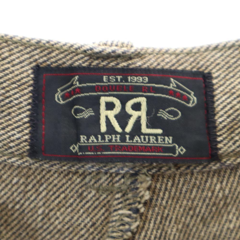 RRL 90-е Красный 3 Звезды Инициал Бирка Старые Зауженные брюки RALPH LAUREN Ширинка на пуговицах Мужские Б/У