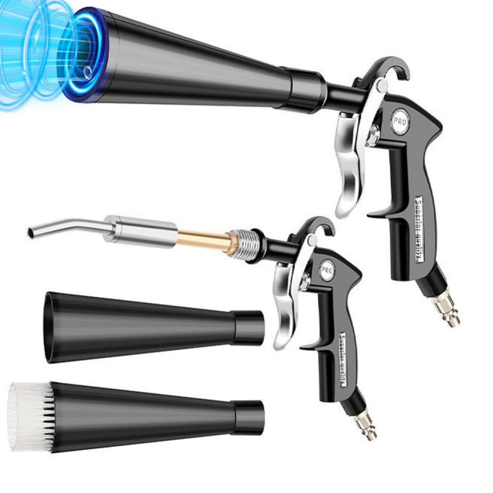 For Cars For Home As Shown Air Blow Tool High-pressure Airflow Interchangeable Nozzles Connectors Fit Most Compressors