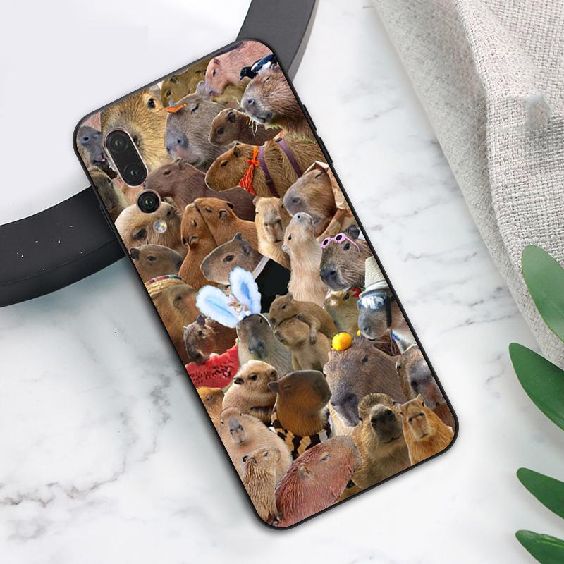 Чехол с капибарой для Huawei Nova 12s 12i 11i 8i 7i Y73 Y70 Y90 Y60 Y72 Y61 Y91 9 10 SE P40 Lite P30 Pro