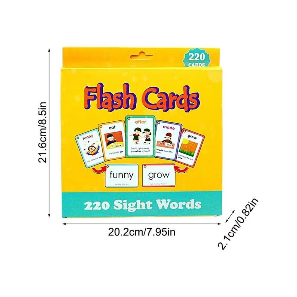 Animal English Sight Word Flash Cards Paper Early Baby Flash Cards Kids Preschool