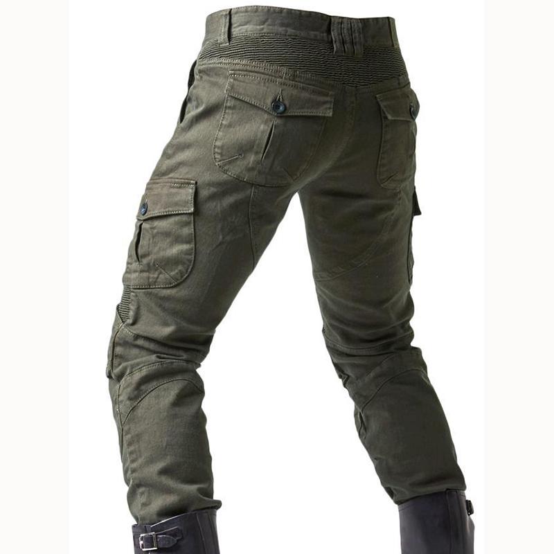 Джинсовые мотоциклетные брюки для мотокросса с защитными накладками