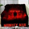 Movie M-Monkey Man thriller movie Throw Soft Warm Flannel Fleece Throw Blanket, Cozy Plush for Sofa Bed & All Seasons