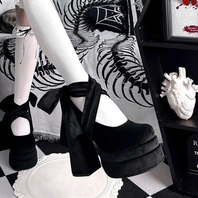 Модные универсальные женские туфли 2026 Осень Новые женские туфли на высоком каблуке в стиле Лолита Комфортные противоскользящие женские туфли Мэри Джейн