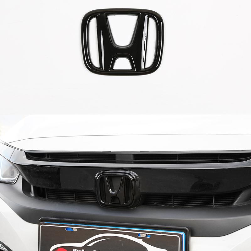 hvqrm7 ABS Auto Steering Wheel Trunk Emblem Front Grille Logo For Honda Civic 2019 2018 2017 2016 Car Styling Decoration Accessories