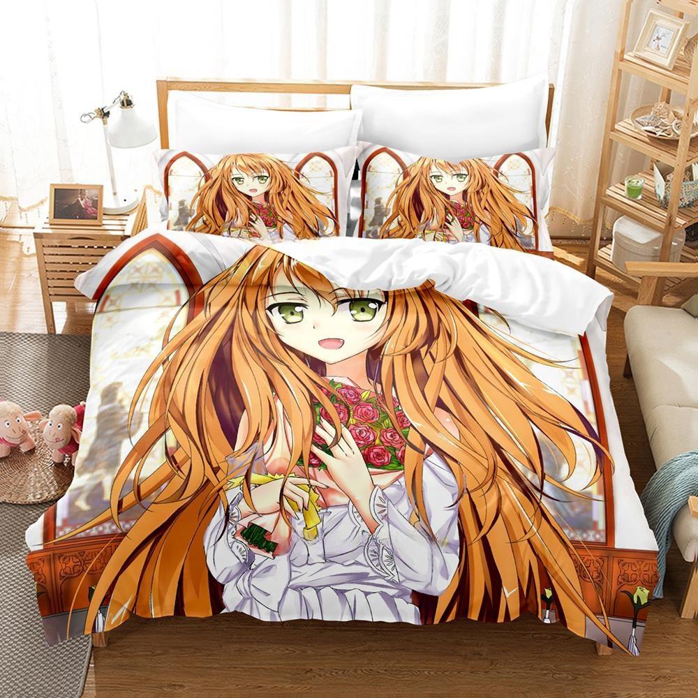 Fashion Anime Bed Sheet Set Golden Time Bedding Set Single Twin Full Queen King Size Bed Set Adult Kid Bedroom Duvet Cover Sets