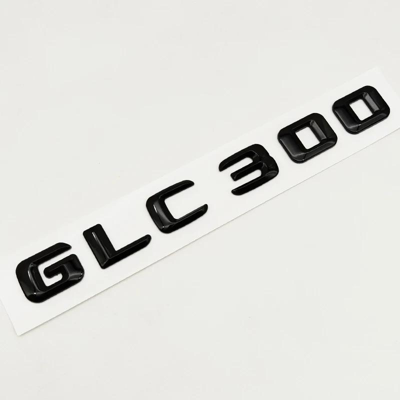 3D ABS Black GLC 43 63 63S 200 220 300 Emblem Car Rear Trunk Letters Sticker for Mercedes Benz X253 GLC Class Accessories