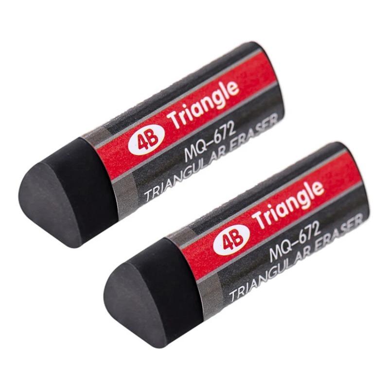 10 шт. ластик-треугольник 4B, новинка, резина, школьные принадлежности, студенческие, офисные, для экзаменов, для рисования, креативные черно-белые ластики