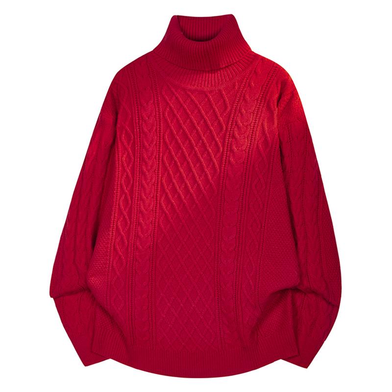 New Loose Sweater Men's Round Neck Bottoming Sweater Sweater