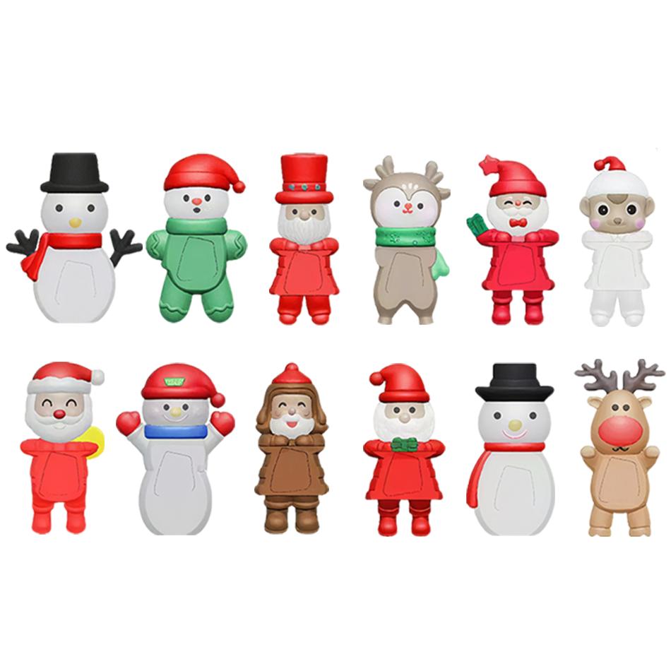 Новая серия S Angel Christmas Party: фигурка снеговика в закрытой коробке, Санта-Клаус в загадочной коробке, подарок на день рождения или Рождество, игрушка-сюрприз.