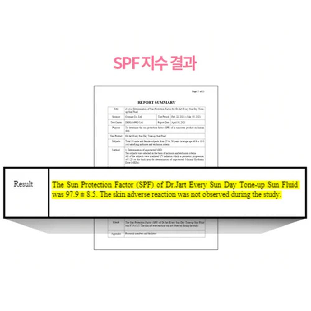 Доктор. Jart Every Sun Day Тонизирующий солнцезащитный флюид 30 мл (SPF50 +)