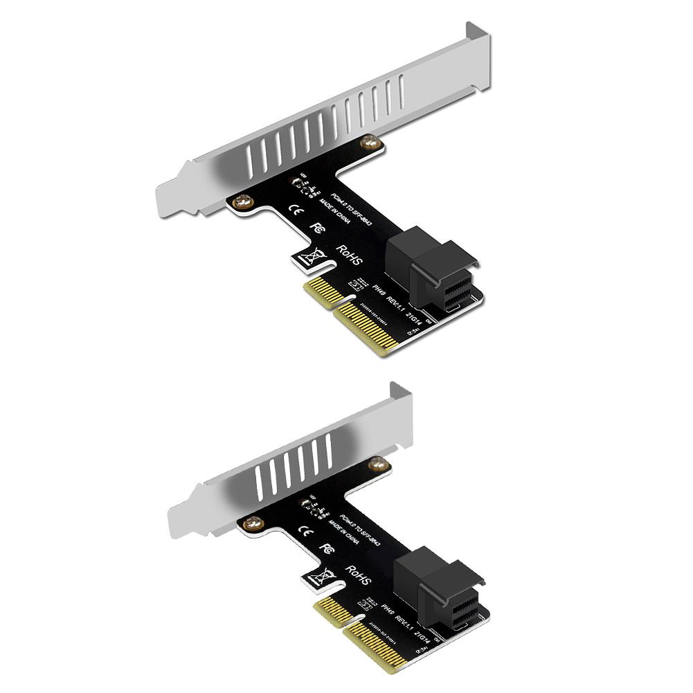 Адаптер PCI E To SFF-8643 PCI-EX4/X8/X16 PCIE X4 To SFF8643 Карта расширения Адаптер твердотельного накопителя