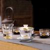 Blue Phantom Crystal Glass Kung Fu Tea Set