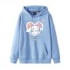 Новый парный худи с принтом Sanrio Cinnamoroll для женщин, свободный и милый, японский ленивый стиль, мультяшная анимация, куртка, школьная одежда