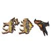 Wooden Carved Ornament with Light 3D Wood Carving Animal Crafts with Lights for Halloween Decoration