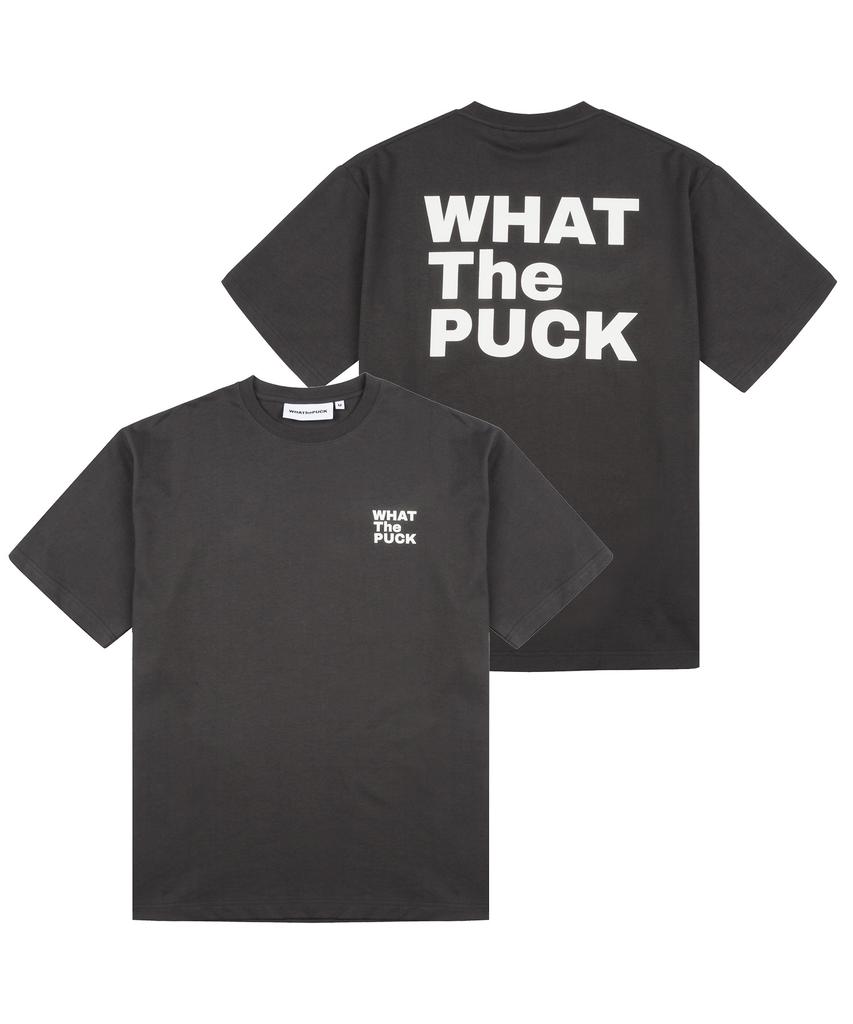 WHATHEPUCK Wtp Футболка с вертикальным логотипом Угольный