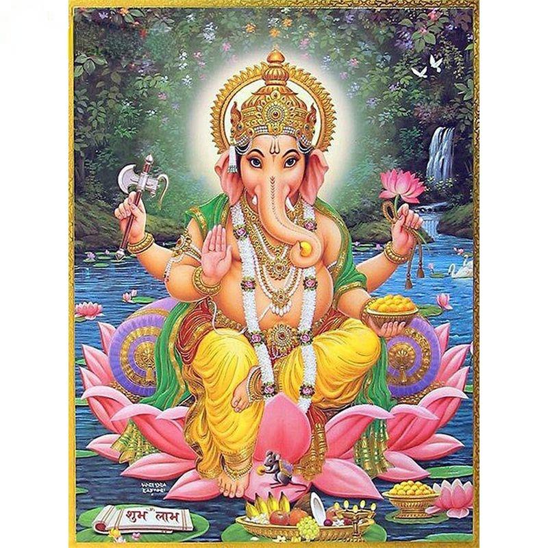 Diamond Painting Full Round Figure Of The Buddha Pictures Of Rhinestones Embroidery Religion Mosaic Handmade Gift