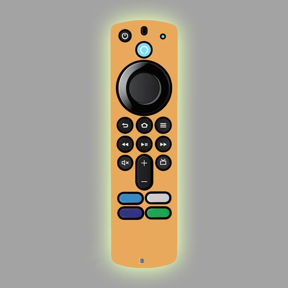 Силиконовый защитный чехол для пульта ДУ Fire Stick 4K MAX / Fire TV 3-го поколения, светящийся в темноте, противоударный, пылезащитный