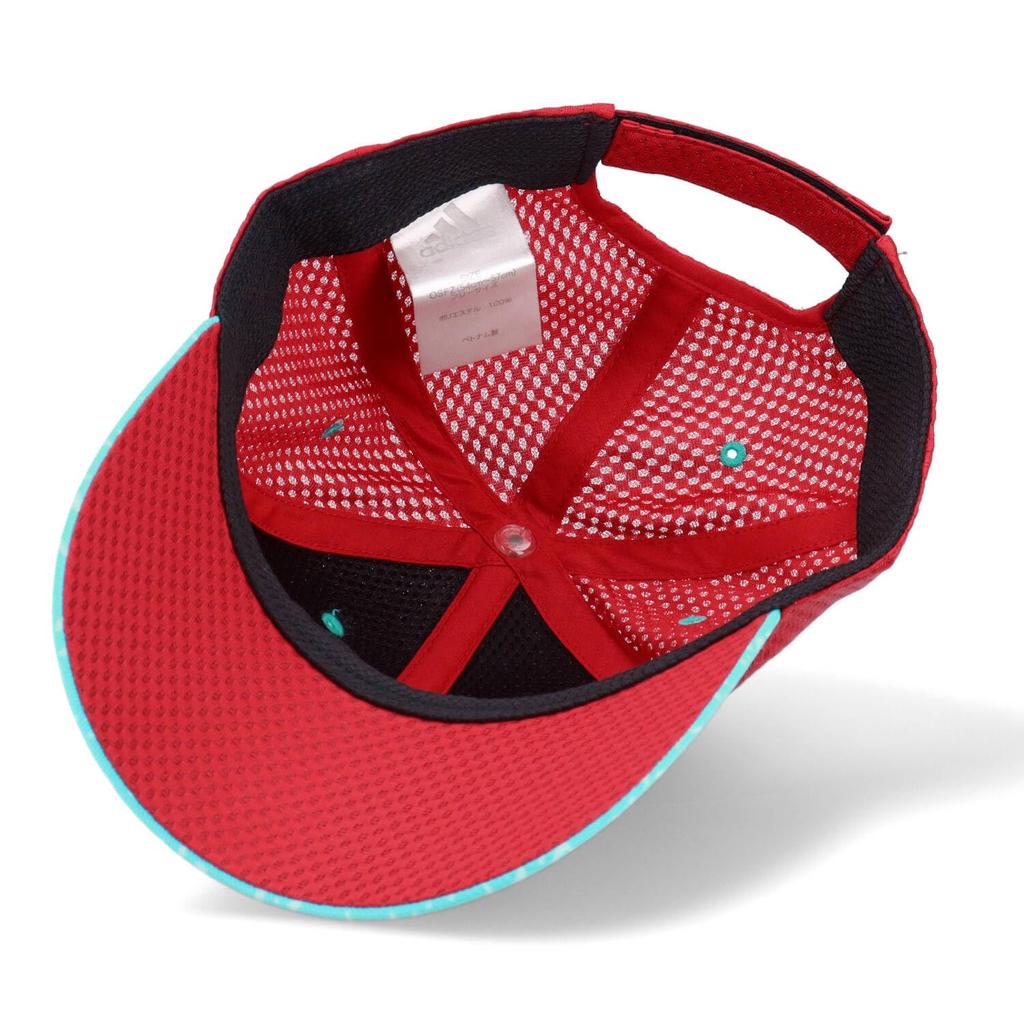 Adidas Легкая сетчатая кепка с изогнутым козырьком, размер 13, красная, детская