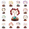Multicolor Crystal Wishing Tree Copper Wire Crystal Decorative Trees Fortune Tree Figurine Desk