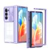 Прозрачный чехол для телефона с защитой шарниров для Samsung Z Fold 6 5 Fold6 Fold5 5G противоударный прозрачный акриловый защитный чехол