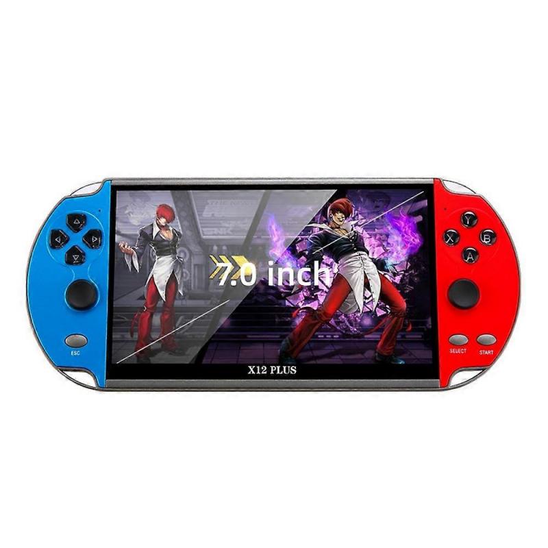 X12 Plus 7 Inch HD Screen Handheld Game Console 10000+ Free Games, Dual Joystick Arcade Retro Video Game Console