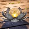 Солнечная лампа Lotus Light, автоматическое включение/выключение IP55, водонепроницаемый беспроводной дизайн, солнечная садовая лампа, украшение для лужайки, патио, улицы