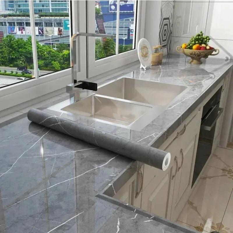 Обои для декора кухни и гостиной, водостойкие и маслостойкие, ширина 0,4 м, ПВХ-наклейка