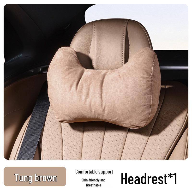 Maybach Mercedes Neck Protection Suede Pillow - High-end Car Seat Headrest