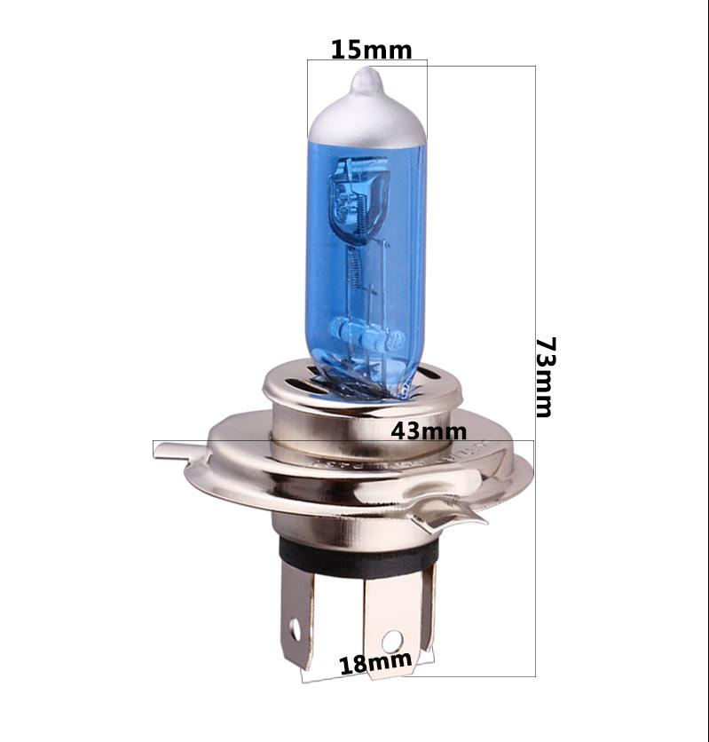 1 шт. H1 H3 H4 H7 H8 H9 H11 HB3 HB4 9006 55 Вт/100 Вт 5000 К супер яркий белый автомобильный свет галогенная лампа автомобильный Стайлинг фары противотуманные фары