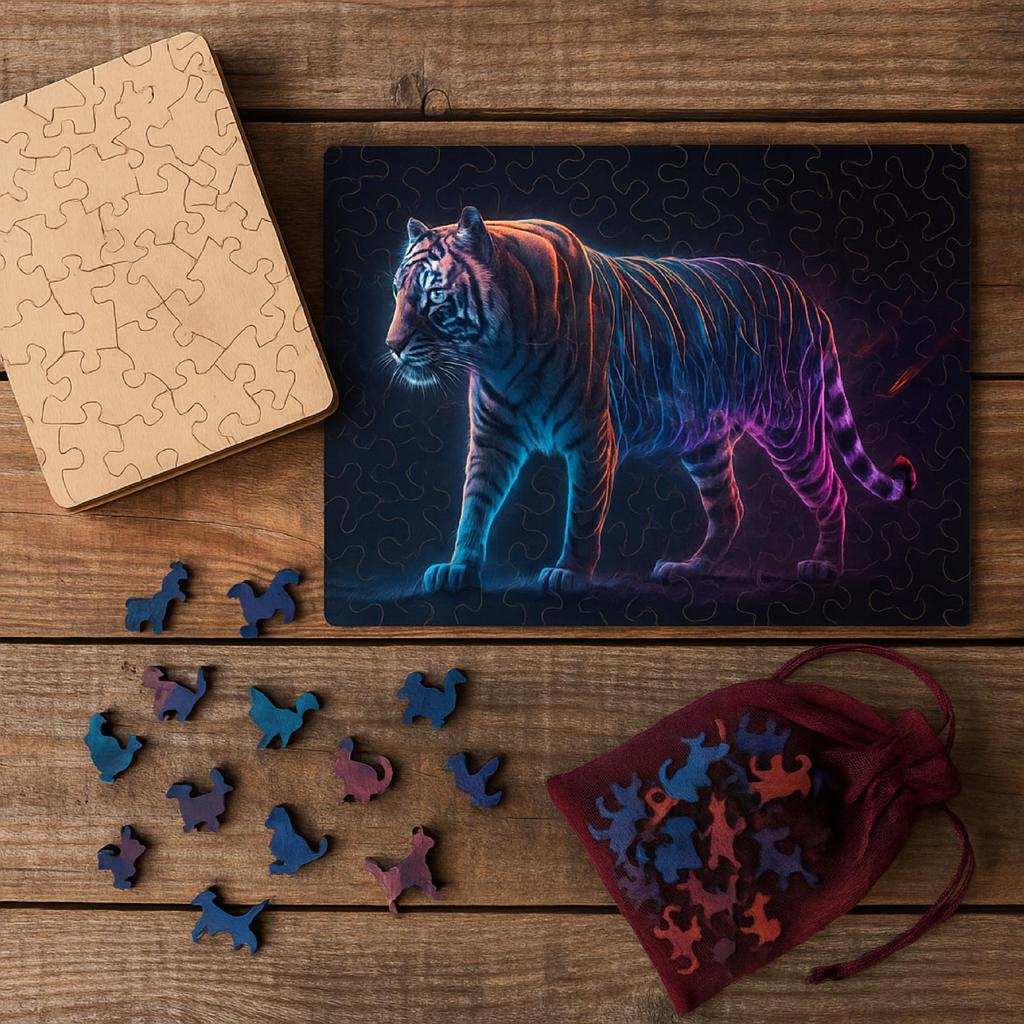 Wooden Educational Puzzle A3 Magic Tiger Children And Adults 240 Pcs Large